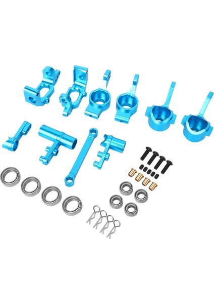Alüminyum Alaşımlı Direksiyon Mafsalı Hub Taşıyıcı Servo Tasarrufu Yükseltme Parçaları Rc Hsp 1/10 Redcat Volcano Epx Mavi (Yurt Dışından)