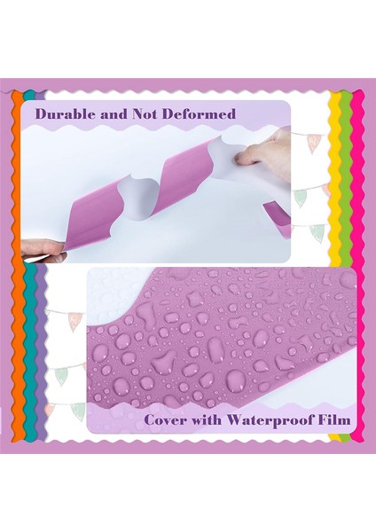 Sınıf Için 6 Rulo 198 Ft Pano Kenarlıkları, Kağıt Rulosu Taraklı Kenarlıklar, Sınıf Dekoru, Ev Dekoru, Parti (Yurt Dışından) fiyatları