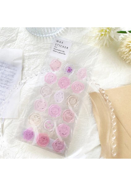4 Yaprak Balmumu Mühür Damga Etiketleri Kendin Yap Scrapbooking Günlük Planlayıcı Süslemeler Kırtasiye Zarf Sızdırmazlık Etiketleri (Yurt Dışından)