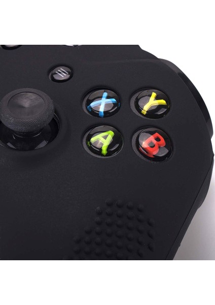 Microsoft Xbox One x ve Xbox One S Denetleyicisi Için Çivili Silikon Kapak Kılıfı x 1 Pro Başparmak Sapları ile 8 Parça (Siyah) (Yurt Dışından)