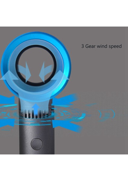 Bladeless El Fanı Mini Taşınabilir Fan USB Masa Fanı Kişisel Fan Çocuklar Için Bebek Seyahat Kamp Ofis Odası A (Yurt Dışından) fırsatları