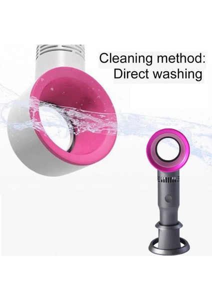 Bladeless El Fanı Mini Taşınabilir Fan USB Masa Fanı Kişisel Fan Çocuklar Için Bebek Seyahat Kamp Ofis Odası A (Yurt Dışından) indirimleri