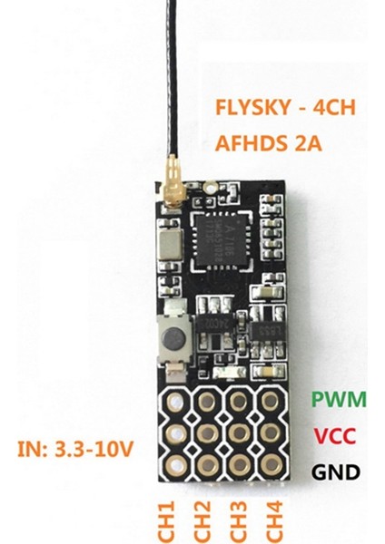 Flysky I6 I6X I6S Verici Için FS2A 4ch Afhds 2A Mini Uyumlu Alıcı Pwm Çıkışı (Yurt Dışından) fırsatları