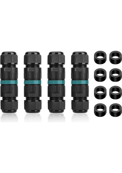 4pcs 2 Yollu 3 Kutuplu Bağlantı Kutusu IP68 Dış Mekan Su Geçirmez Elektrik Kablo Konektörü Ø5-12 mm (Yurt Dışından)