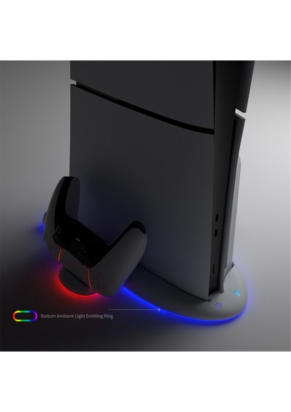 Ps5 Slim 2 Kontrol Cihazı Için Şarj Istasyonu Şarj Istasyonu Dikey Soğutma Standı Playstation Slim Için Soğutma Fanı (Yurt Dışından)