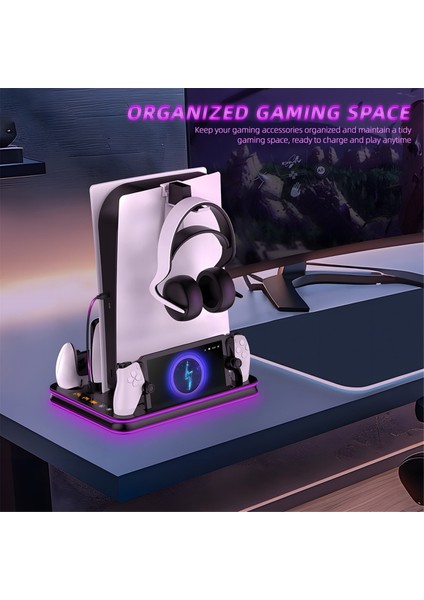 Ps5 Slim Portal Konsolu Için Jys Yerleştirme Istasyonu Ortam Işığı Soğutma Yerleştirme Istasyonu Kulaklık Kancası Yerleştirme Istasyonu (Yurt Dışından) fiyatları