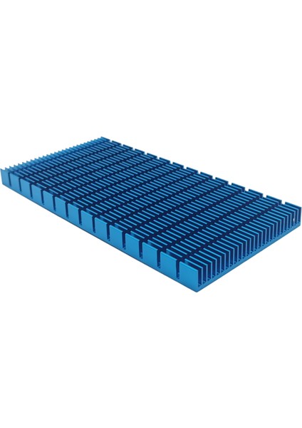Yüksek Kaliteli Radyatör Fin 150X74X10MM Cep Telefonu Soğutma Isı Emici Radyatör Kesme Yuvası Mavi Alüminyum Isı Emici (Yurt Dışından)
