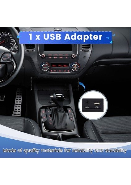 Usb/aux Ses Girişi Portu Adaptör Jakı Kıa Forte Cerato K3 2016-21 96120A7600 (Yurt Dışından) fırsatları