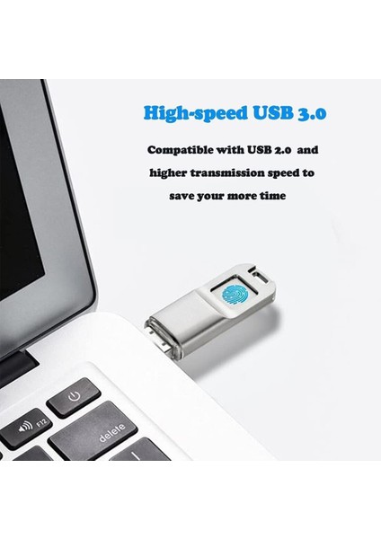 Parmak Izi Usb3.0 Flash Sürücü 64G Doğru Tanımlama Gizlilik Yönetimi Anahtarı USB Parmak Izi Flash Sürücü (Yurt Dışından) modelleri