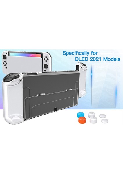 Nintendo Switch OLED Modeli Için Takılabilir Kılıf, Joy-Con Switch OLED Için Başparmak Kapaklı Şeffaf Pc Koruyucu Kılıf Kapağı (Yurt Dışından) fırsatları