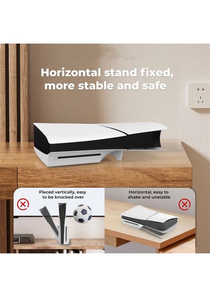 Ps5 Slim Sabit Destek Braketi Yatay Konsol Standı Yerleştirme Braketi Playstation 5 Slim Için (Yurt Dışından)