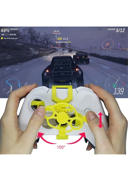 Xbox One /ones/onex Elite Controller Için Mini Direksiyon Simidi Yarış Oyunu Direksiyon Simidi Denetleyici Aksesuarları Sarı (Yurt Dışından) indirimleri