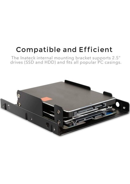 Çift Katmanlı SSD Metal Çerçeve 2.5 Ila 3.5 Dahili Montaj Bilgisayar SSD Sabit Disk Çift Masaüstü Dönüştürücü Adaptör Braketi (Yurt Dışından) fırsatları