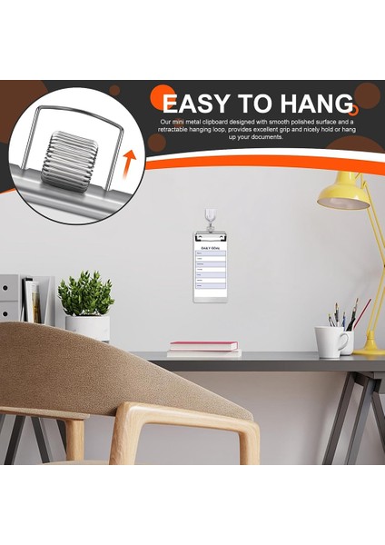 Kalem Tutucu ile Metal Alüminyum Pano 4.1x8.4 Inç Mini Alüminyum Cep Pano A5 Ofis Okulu Için Pano (Yurt Dışından)