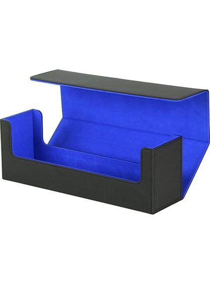 Ticaret Kartları Için Kart Saklama Kutusu, Pu Kart Destesi Kutusu, Manyetik Oyun Kartları Için Manyetik Kapatmalı Kart Tutucu Mavi+Siyah (Yurt Dışından) fırsatları