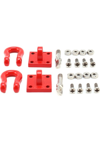 2 Adet Metal Ön Arka Tampon Kurtarma Römork Kancası ve Montaj Seti Wpl Rc Araba Kamyon Hafif Ağır Havalı ve Çekici Dayanıklı Parçalar (Yurt Dışından)