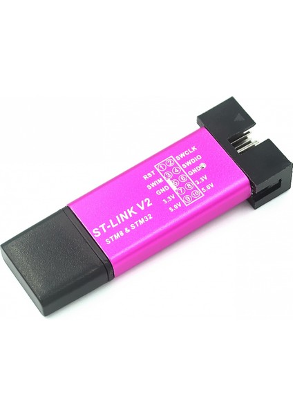 St Link V2 Mini Stm8 STM32 Simülatörü Kapaklı Dupont Kablosu ile Programlayıcı Programlamayı Indirin (Rastgele Renk) (Yurt Dışından)