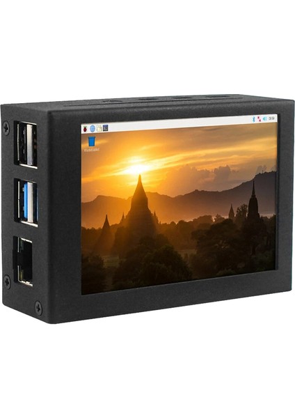 Raspberry Pi Için 3.5 Inç Vitrin Alüminyum Alaşımlı Soğutma Fanı Kılıfı Rasberry Pi4 3 Model B 3b + 4b (Yurt Dışından) fırsatları