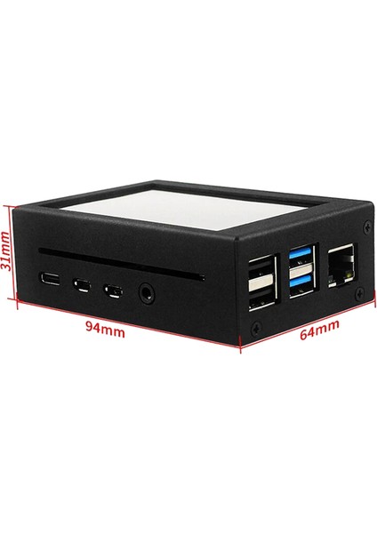 Raspberry Pi Için 3.5 Inç Vitrin Alüminyum Alaşımlı Soğutma Fanı Kılıfı Rasberry Pi4 3 Model B 3b + 4b (Yurt Dışından) indirimleri
