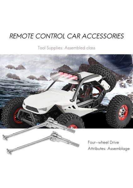 2 Adet Metal Ön Tahrik Mili Cvd 0090 Wltoys 12428 12423 1/12 Rc Araba Paletli Kısa Kulvar Kamyon Yükseltme Parçaları (Yurt Dışından)