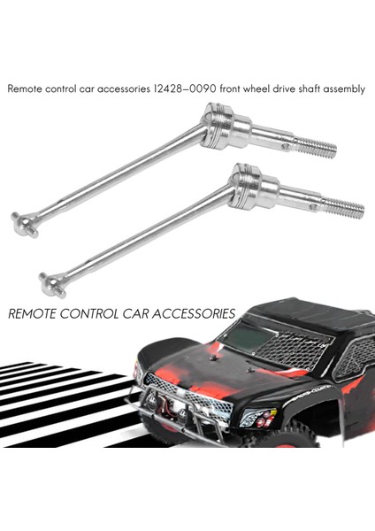 2 Adet Metal Ön Tahrik Mili Cvd 0090 Wltoys 12428 12423 1/12 Rc Araba Paletli Kısa Kulvar Kamyon Yükseltme Parçaları (Yurt Dışından)