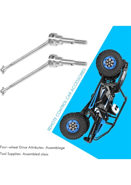 2 Adet Metal Ön Tahrik Mili Cvd 0090 Wltoys 12428 12423 1/12 Rc Araba Paletli Kısa Kulvar Kamyon Yükseltme Parçaları (Yurt Dışından)