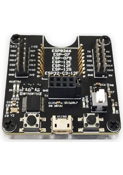 ESP8266 Test Rafı Modülü Programcı Desteği Esp-01 01S 12 ESP32-C3-12F Çok Fonksiyonlu Taşınabilir Modül (Yurt Dışından)