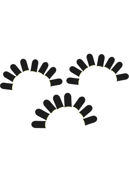 Pubg Mobil Oyunlar Için 18-Pin Karbon Fiber Parmak Kollu Basın Ekranı Parmak Kollu, Siyah ve Sarı (24 Adet) (Yurt Dışından)