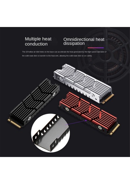 M.2pro 2280 Nvme Soğutucu M.2pro SSD Soğutucu Termal Ped Alüminyum Isı Dağıtımı Bant Termal Ped M2 2280 SSD A (Yurt Dışından) modelleri