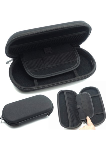 Sony Psp 1000/2000/3000 Için Eva Sert Kabuk Kılıf Seyahat Koruyucu Kılıf Oyun Konsolu Saklama Çantası, Siyah (Yurt Dışından)