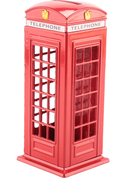 Metal Kırmızı Ingiliz Ingilizcesi Londra Telefon Kulübesi Bankası Kuma Tasarruf Potu Kuma Kırmızı Telefon Kulübesi Kutusu 140X60X60MM (Yurt Dışından) modelleri