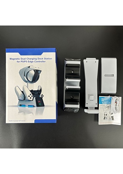 Ps5 Vr2 Için Manyetik Emme Taşınabilir Şarj Standı Kolu Koltuk Için Işık ile Saklayabilir Gözlük Kulaklık (Yurt Dışından)