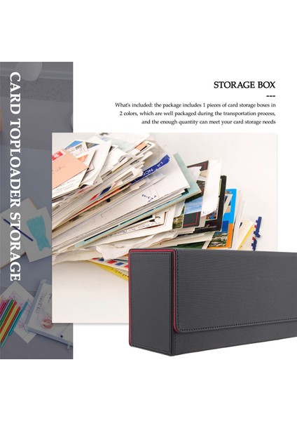 Kart Üstten Yükleyici Saklama, 300'DEN Fazla Kart Için Takas Kartları Tutma Kutusu Sihirli Kartlar Için Üstten Yükleyici Beyzbol Kartları Ticaret Kartları (Yurt Dışından) indirimleri