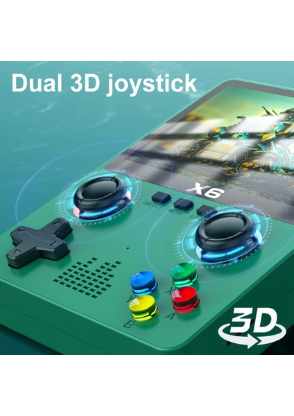 Taşınabilir X6 El Oyun Oyuncusu 3.5 Inç IPS Ekran 11 Simülatörleri Gba Video Oyun Konsolu Çocuklar Için Hediyeler-Siyah (Yurt Dışından) fırsatları