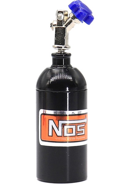 Metal Simüle Nos Azot Şişesi 1/10 Rc Paletli Araba Trx4 Defender Bronco RC4WD D90 D110 Eksenel SCX10 90046, Siyah (Yurt Dışından)