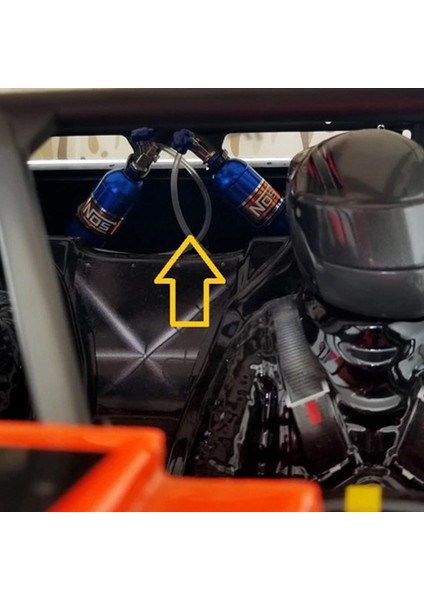 Metal Simüle Nos Azot Şişesi 1/10 Rc Paletli Araba Trx4 Defender Bronco RC4WD D90 D110 Eksenel SCX10 90046, Siyah (Yurt Dışından) fiyatları