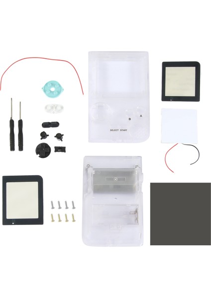Gameboy Pocket Oyun Konsolu Için Dıy Kabuk Değişimi Gbp Kabuk Kılıf Düğmeli Kit Sınıfı Lens Şeffaf Beyaz (Yurt Dışından) fiyatları