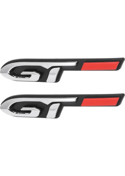 2 Adet Serin 3D Araba Stil Etiket Gt Tasarım Peugeot Için Moda Araba Kapı Etiket (Yurt Dışından)