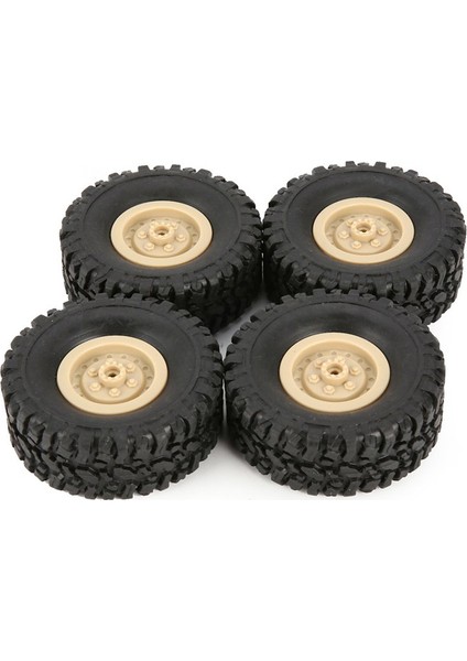 4 Adet Kauçuk Jant Lastik Lastik Rc 1/16 Tırmanma Paletli Araba Wpl B-1/b-24/c-14/c-24/b-16 Kamyon Modeli Yedek Parça Aksesuarları, Sarı (Yurt Dışından)