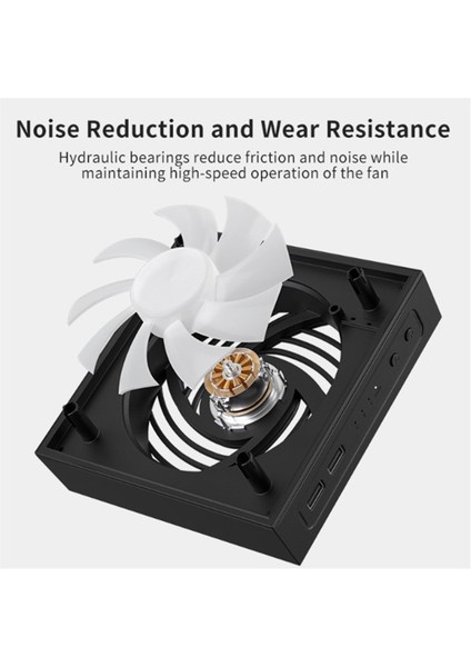 Xbox Series x Için Rgb Soğuk Işıklı Soğutma Fanı Xsx Konsolu Toz Geçirmez Çok Işlevli Kullanışlı Soğutma Fanı (Yurt Dışından)