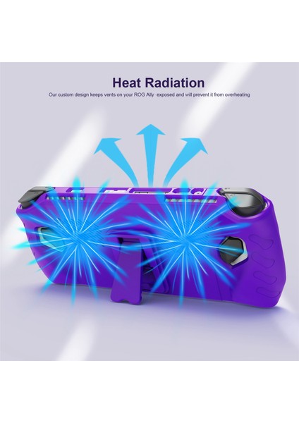 Rog Ally Host Için Standlı Tam Kapak Tpu Koruyucu Kılıf Çıkarılabilir Yüz Kapağı Düşme Koruma Kılıfı, Mor (Yurt Dışından) modelleri