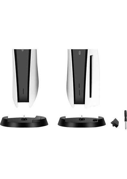 Playstation 5 Ps5 Konsolu Için Dikey Stand 2 In 1 Oyun Konsolu Dik Tutucu Tabanı Yedek Cdrom Dijital Braket (Yurt Dışından)