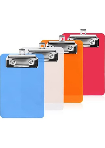 4 Inç x 6 Inç Mini Pano, 4 Adet Küçük Panolar, Klip Kurulu Not Defterleri Pano, Not Boyutu Cep Plastik Pano (Yurt Dışından)