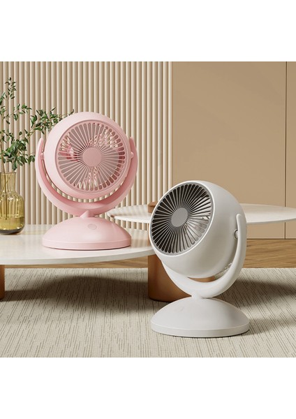 Masaüstü Fan USB Şarj Edilebilir Mini Fan 4 Hız Ayarlanabilir Fan Taşınabilir Soğutma Fanı Ev Ofis Için El Fanları B (Yurt Dışından) fiyatları