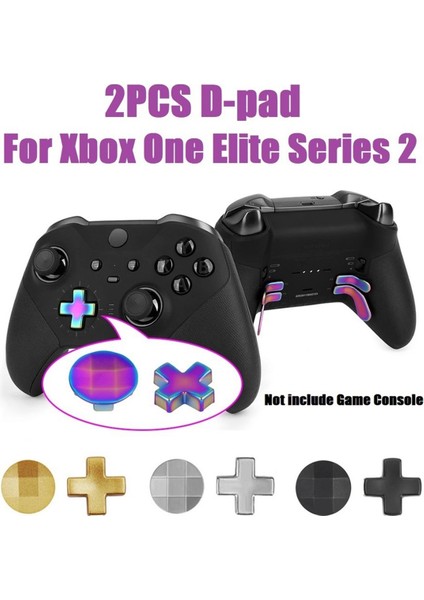 Xbox One Elite Series 2 2pcs D-Pad Oyun Metal Denetleyici Parçaları Değiştirme Denetleyici Bileşen Seti Degrade Renk (Yurt Dışından) fiyatları