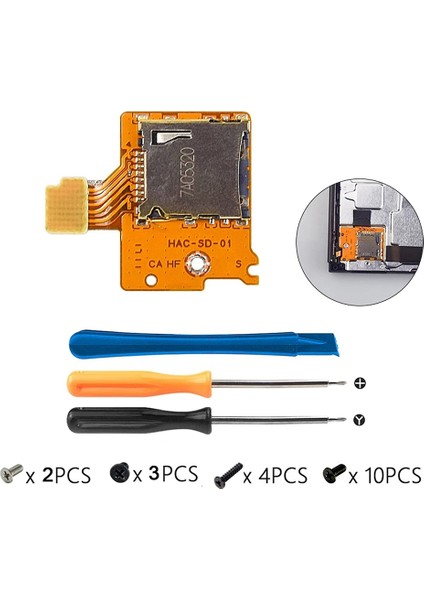 Mikro Sd Kart Yuvası Kurulu Yedek Tamir Kiti Tamir Parçaları Nintendo Anahtarı Ns Tf Sd Kart Yuvası (Yurt Dışından) fiyatları