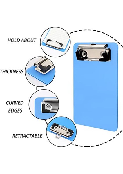 4 Inç x 6 Inç Mini Pano, 4 Adet Küçük Panolar, Klip Kurulu Not Defterleri Pano, Not Boyutu Cep Plastik Pano (Yurt Dışından) fırsatları