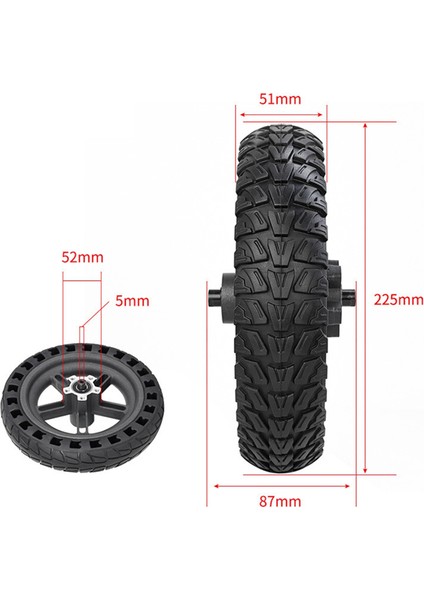 8.5 Inç Kauçuk Arka Tekerlek Göbeği Onarım Yedek Parçaları Xiaomi M365 / 1s Elektrikli Scooter Lastik Aksesuarları, Arka Tekerlek (Yurt Dışından) indirimleri