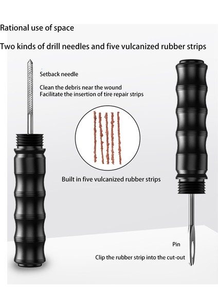 Bisiklet Tubeless Lastik Tamir Aracı Lastik Matkap Delinme Acil Tutkal Ücretsiz Onarım Kauçuk Şerit Bisiklet Aksesuarları, C (Yurt Dışından) fırsatları