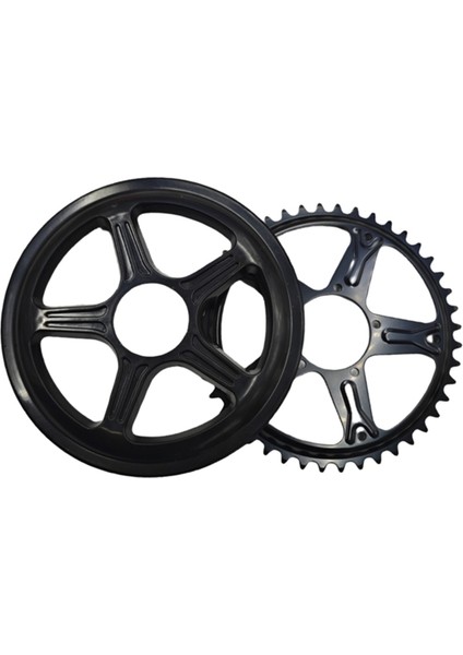 E-Bisiklet Bisiklet Zincir Dişlisi Orta Motor Krank Takımı / Zincir Tekerleği Bafang BBS01B BBS02B 46T Için (Yurt Dışından)